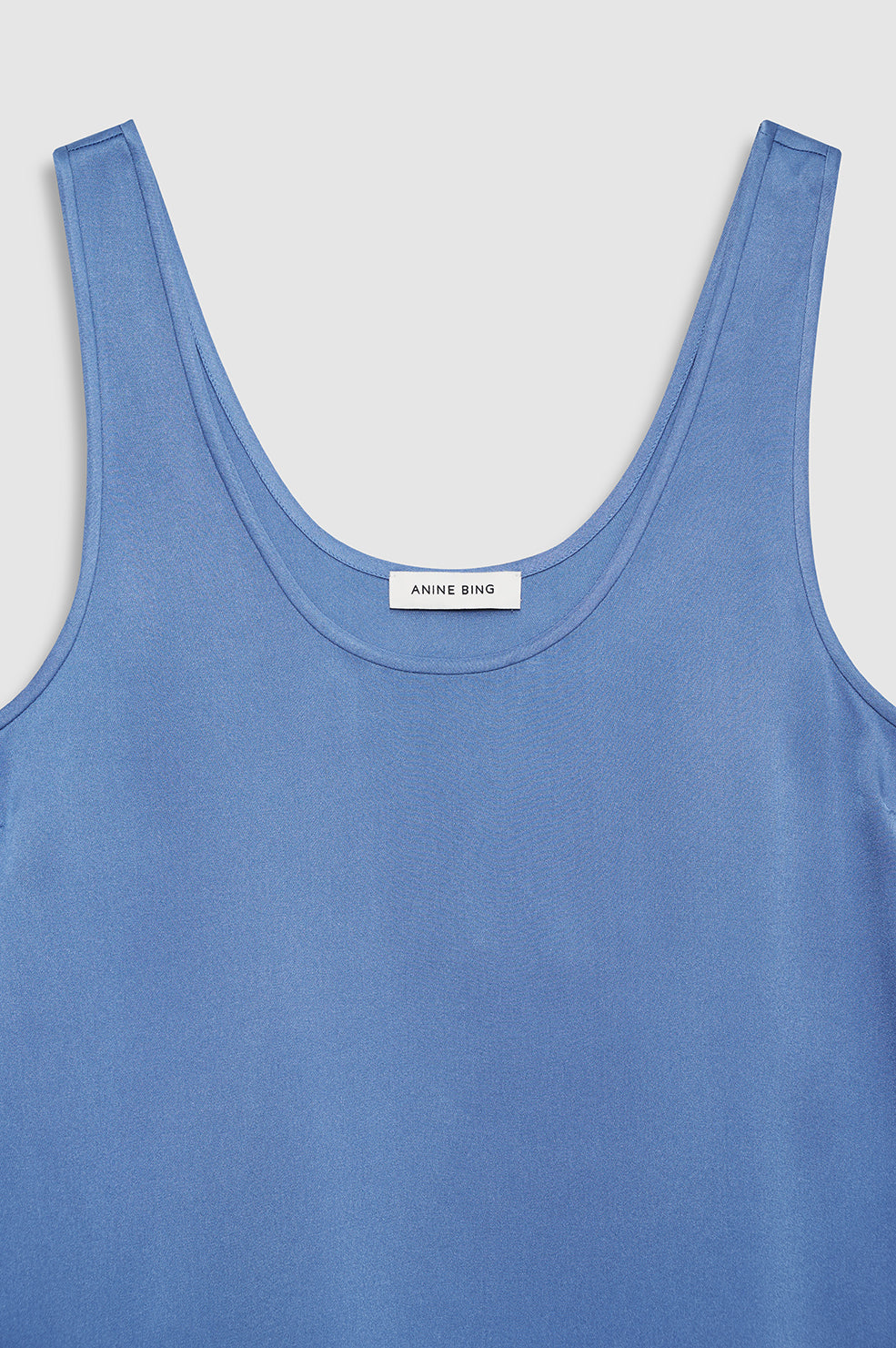 ANINE BING Lea Top - Storm Blue - detail view