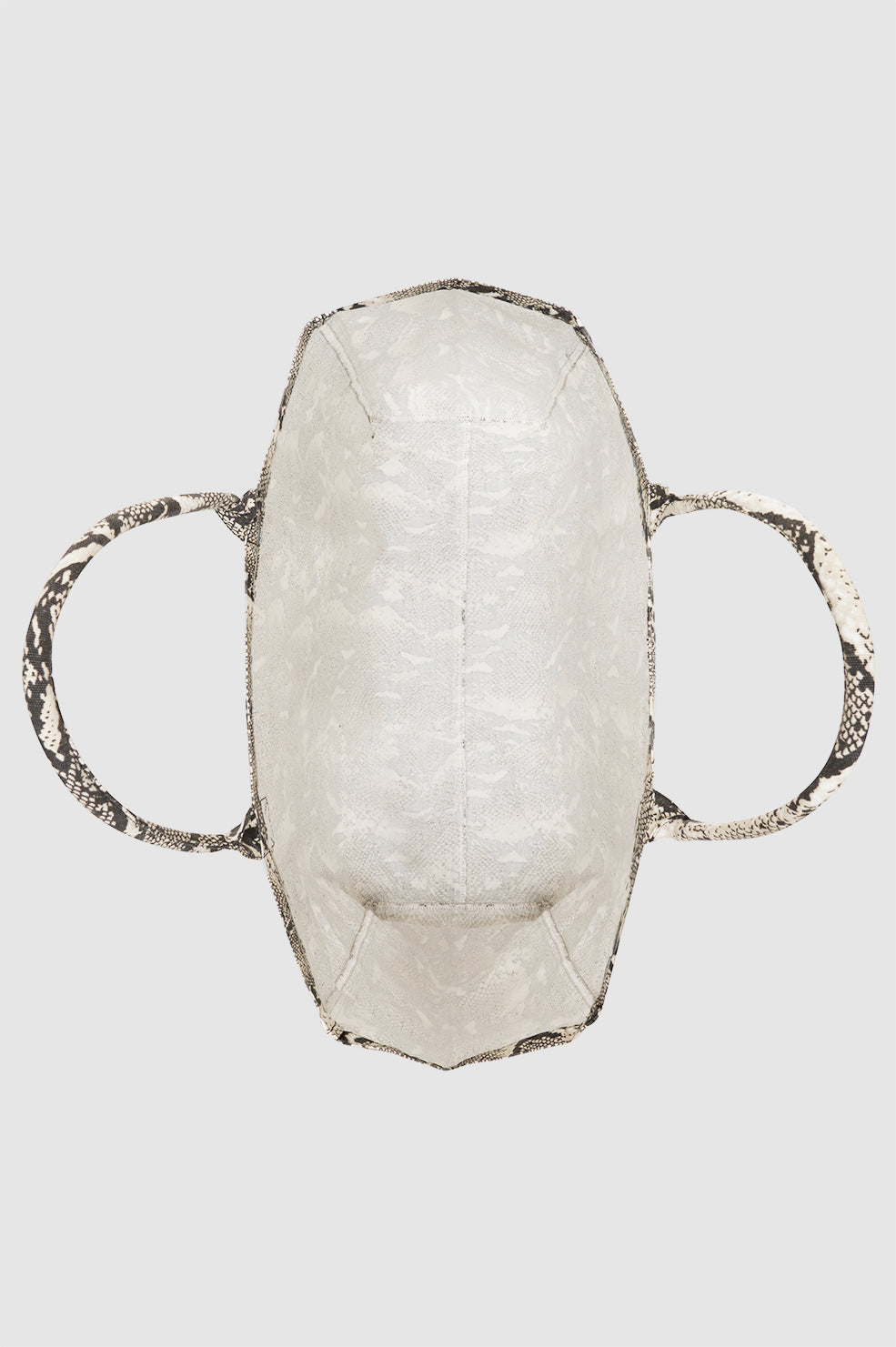 ANINE BING Leo Canvas Tote - Python - top view