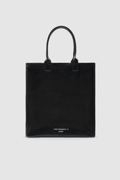 ANINE BING Leonie Coated Canvas Tote - Black - back view