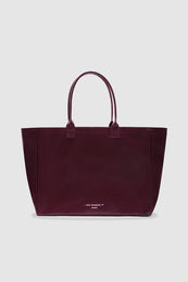 ANINE BING Leo Coated Canvas Tote - Fig  - back view