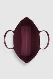 ANINE BING Leo Coated Canvas Tote - Fig - top view