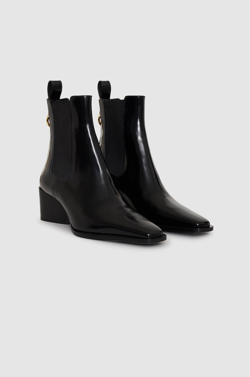 ANINE BING Livia Chelsea Boots - Black - pair side view
