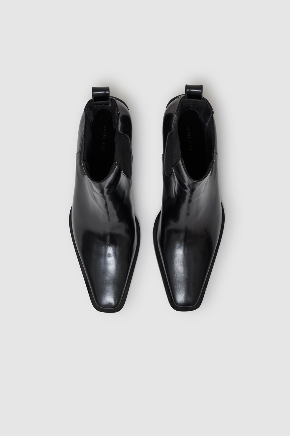 ANINE BING Livia Chelsea Boots - Black - top view