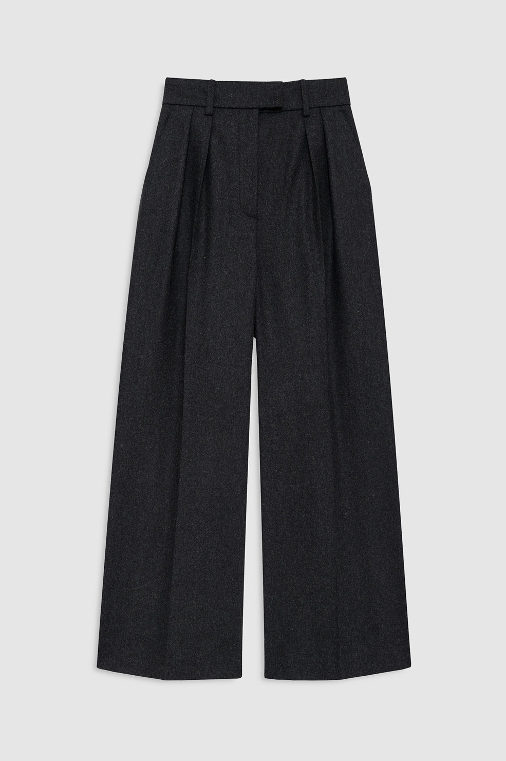 ANINE BING Lou Trouser - Dark Grey - front view