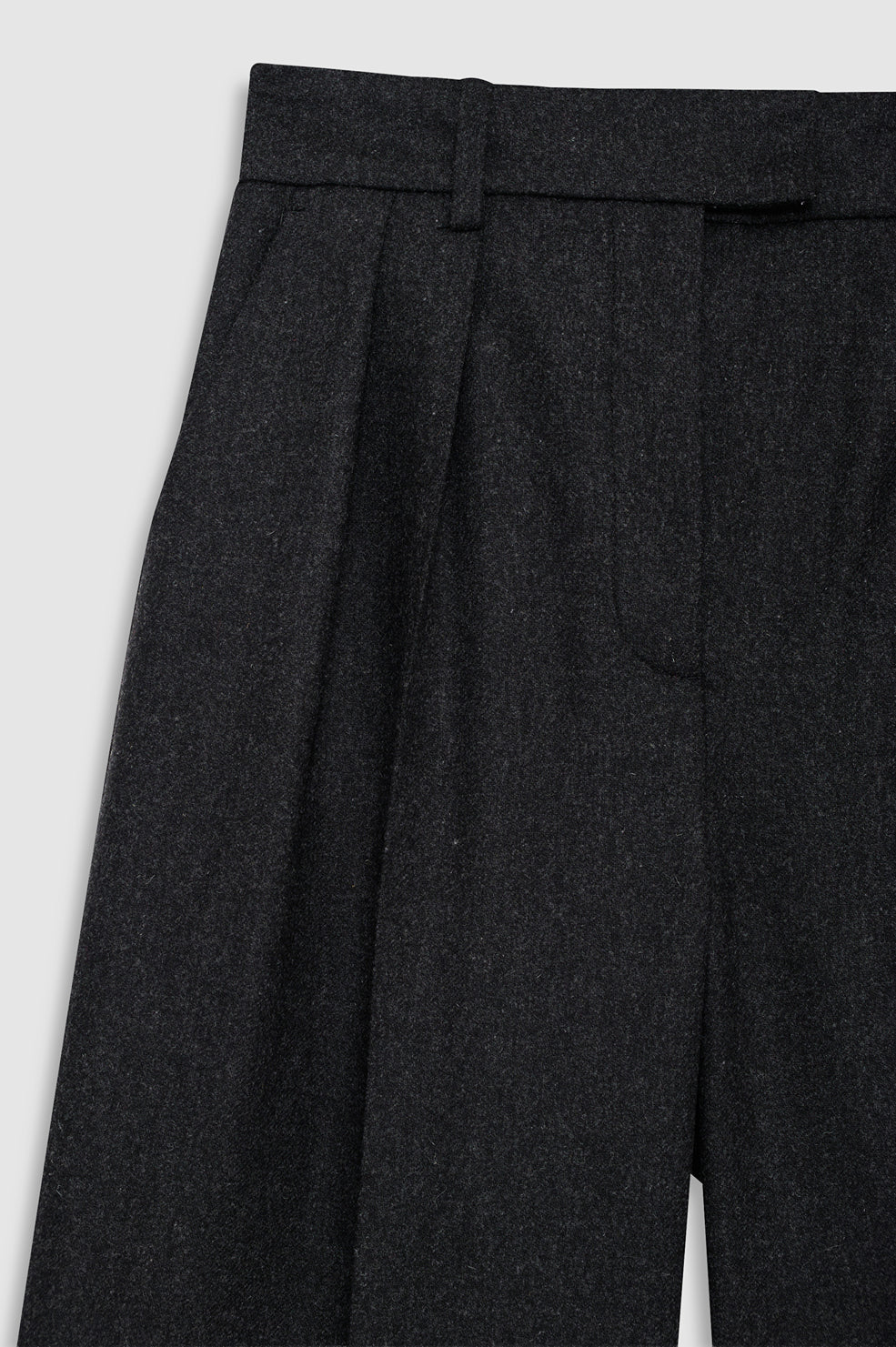 ANINE BING Lou Trouser - Dark Grey - detail view