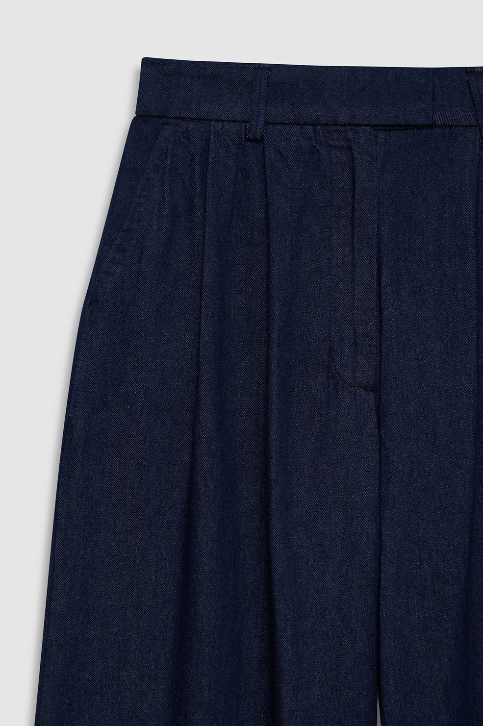 ANINE BING Lou Trouser - Ink Blue - detail view