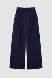 featured-img|ANINE BING Lou Trouser - Midnight Blue - front view