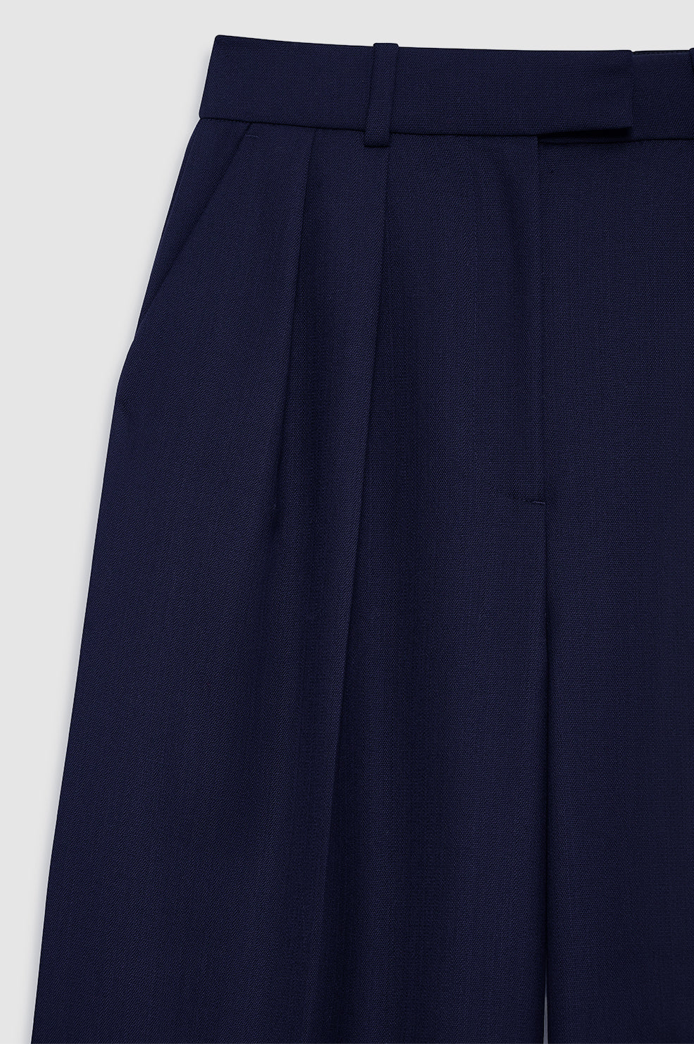 ANINE BING Lou Trouser - Midnight Blue - detail view