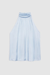 ANINE BING Marie Top - Pale Blue - front view