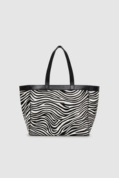 ANINE BING Medium Rio Tote - Zebra - back view