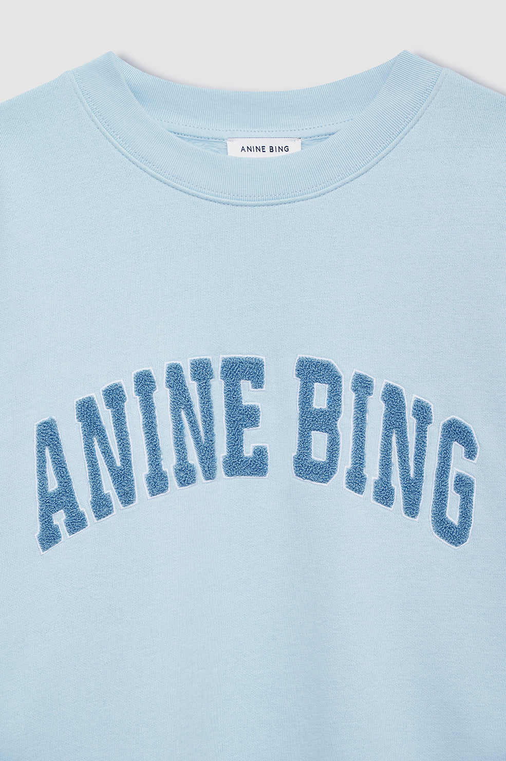 ANINE BING Miles Sweatshirt Anine Bing - Pale Blue - detail view