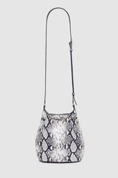 ANINE BING Mini Alana Bucket Bag - Python - back view