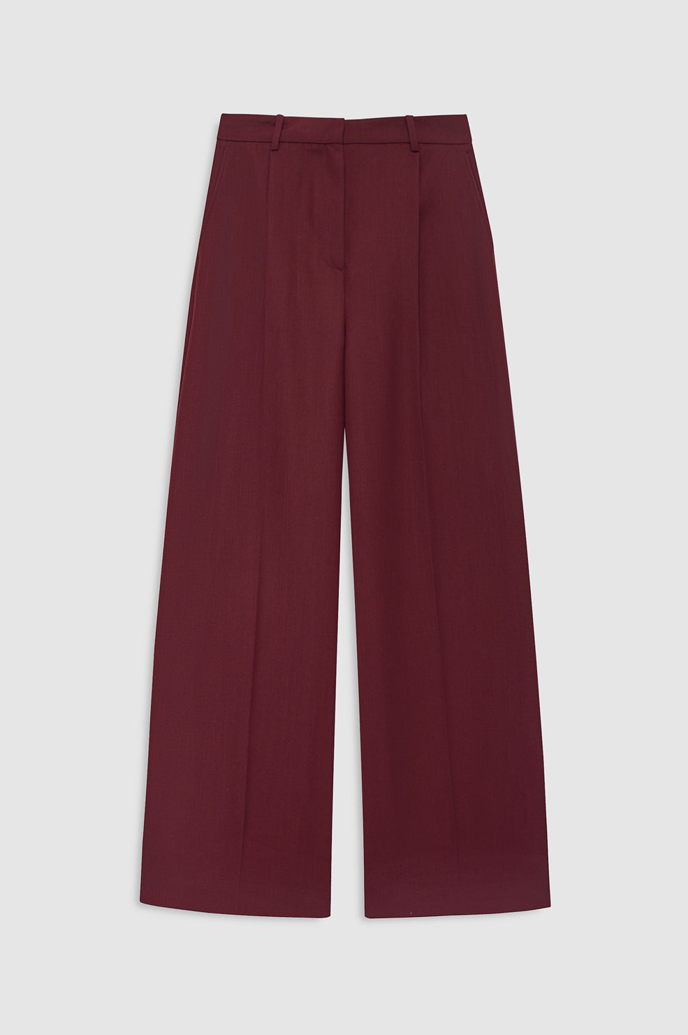 ANINE BING Paola Trouser - Burgundy - front view