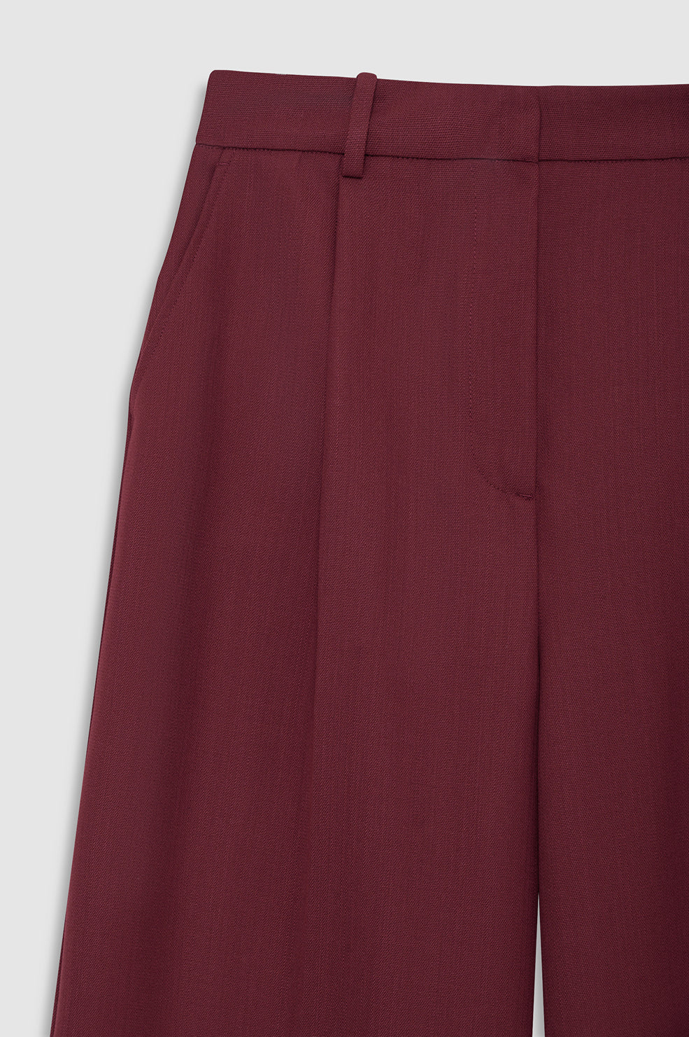 ANINE BING Paola Trouser - Burgundy - back view