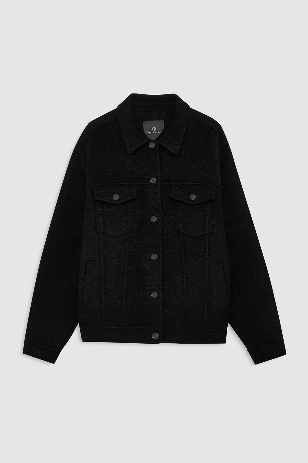 Anine Bing Rory Jacket - Black- front view