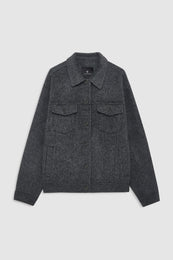 ANINE BING Rory Jacket - Dark Grey - front view