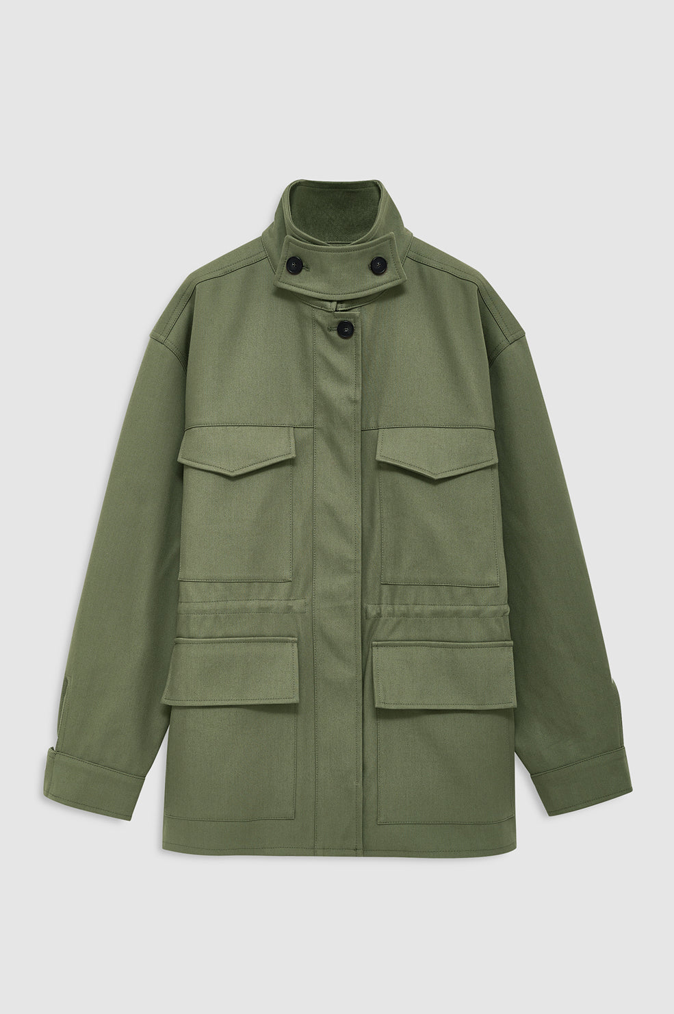 ANINE BING Sahara Jacket - Army Green - front view