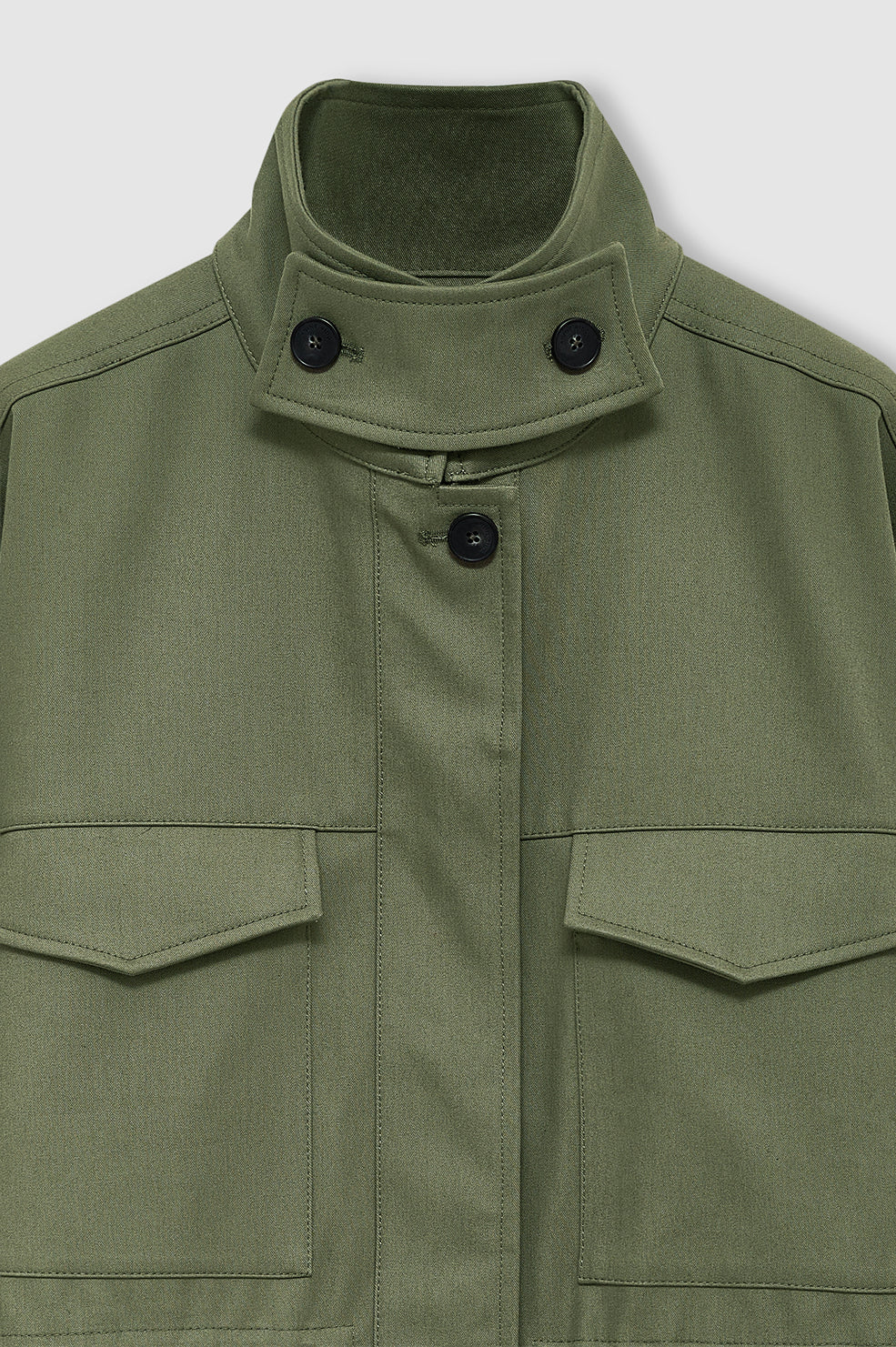 ANINE BING Sahara Jacket - Army Green - detail view 