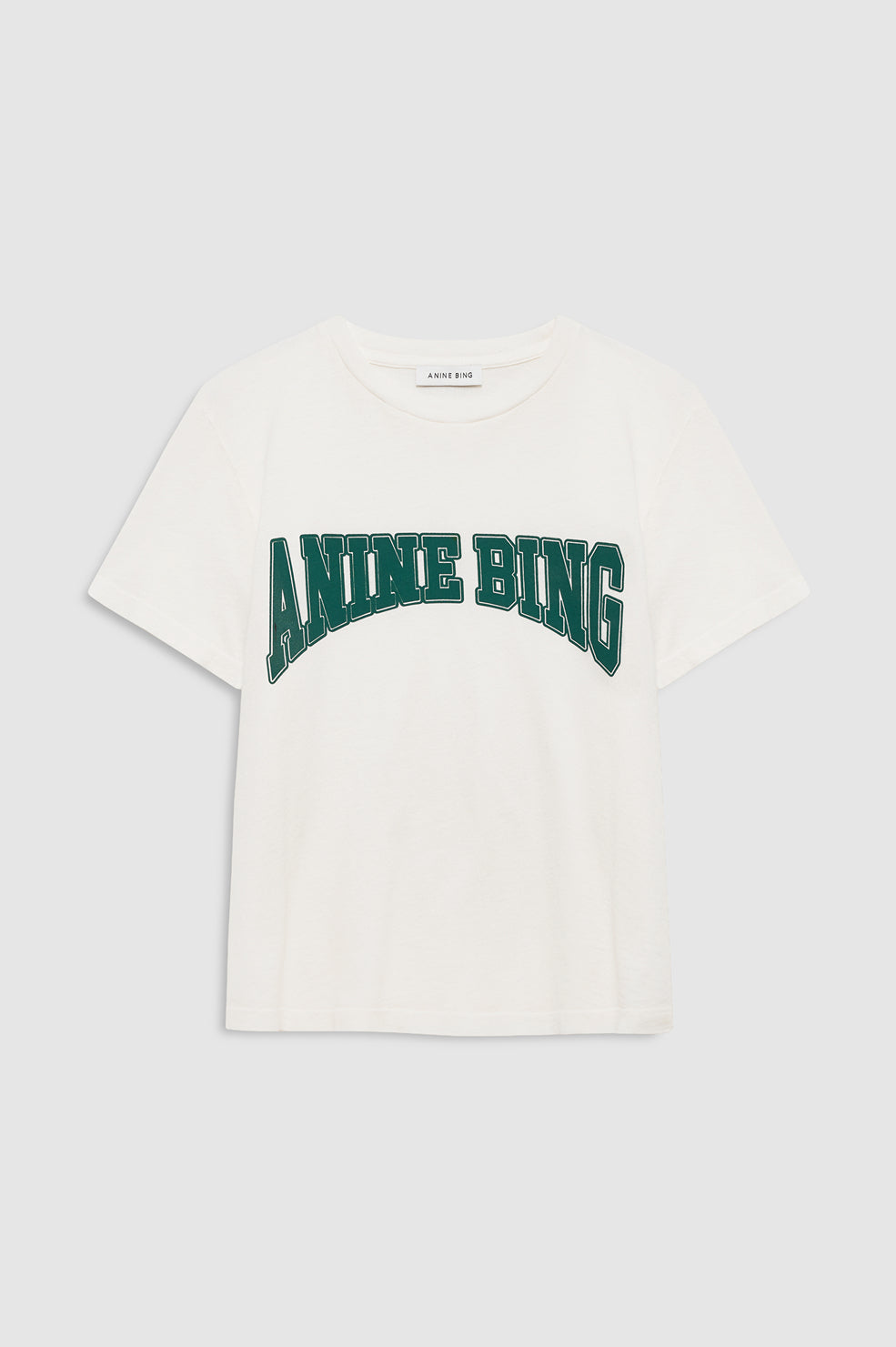 ANINE BING Shelley Tee - Ecru - front view