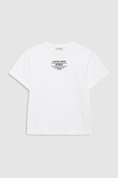 ANINE BING Shelley Tee Studio - White -  front view