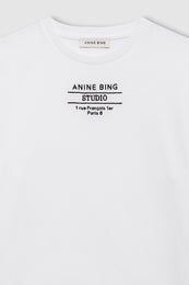 ANINE BING Shelley Tee Studio - White - detail view