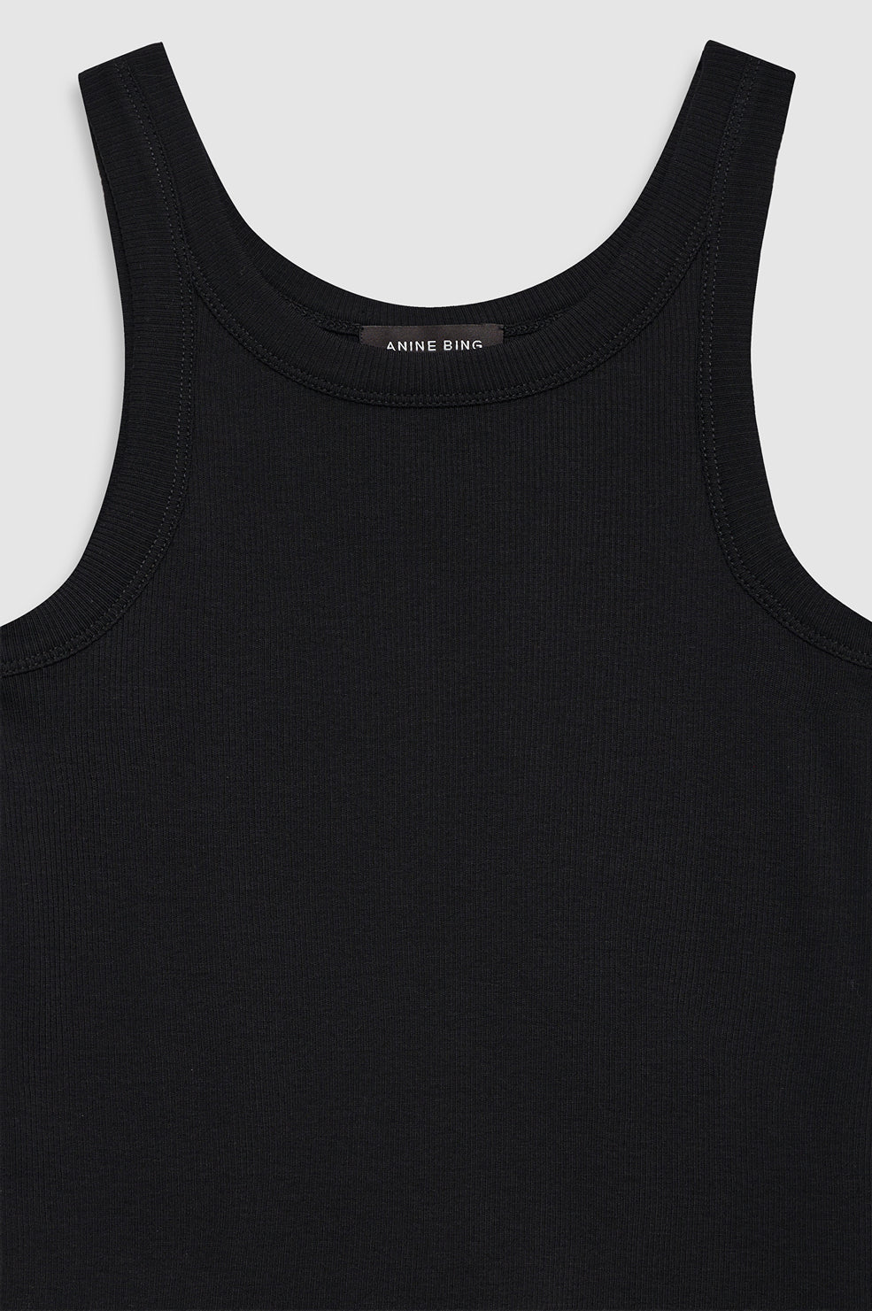 ANINE BING Sixtine Tank Top - Black - detail view