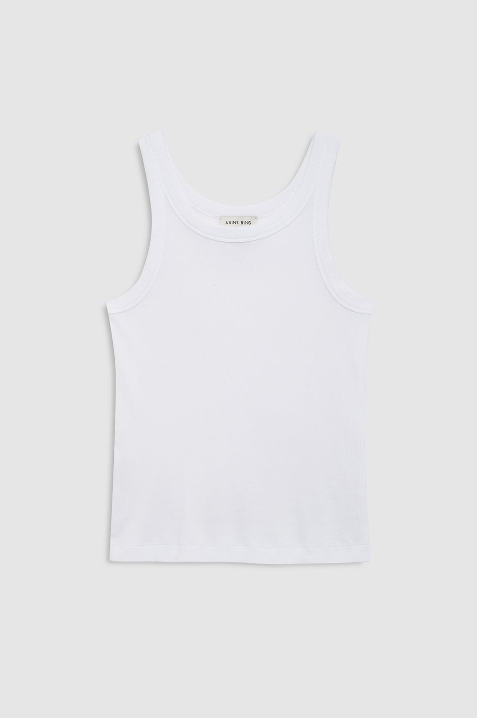 ANINE BING Sixtine Tank Top - White - front view
