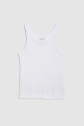 ANINE BING Sixtine Tank Top - White - front view
