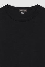 ANINE BING Sixtine Tee Short Sleeve - Black - detail view