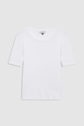 ANINE BING Sixtine Tee Short Sleeve - White - front view