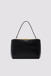 ANINE BING Small Anine Avenue Bag Grained Leather - Black - back view