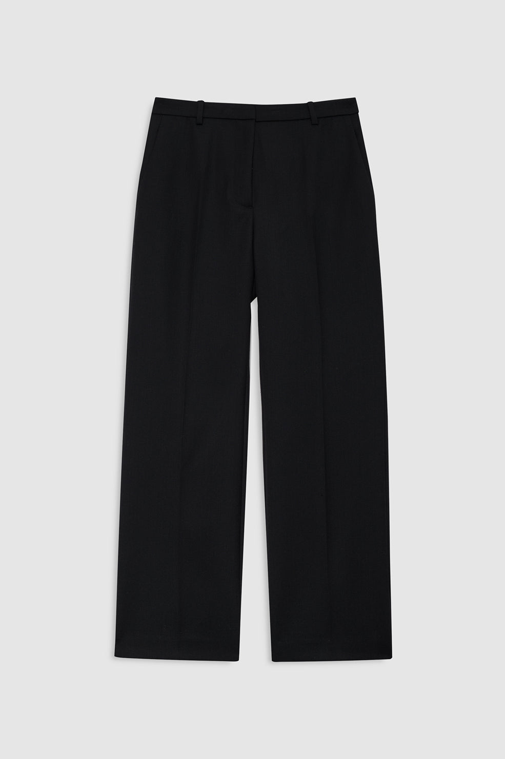 ANINE BING Thomas Trouser - Black - front view