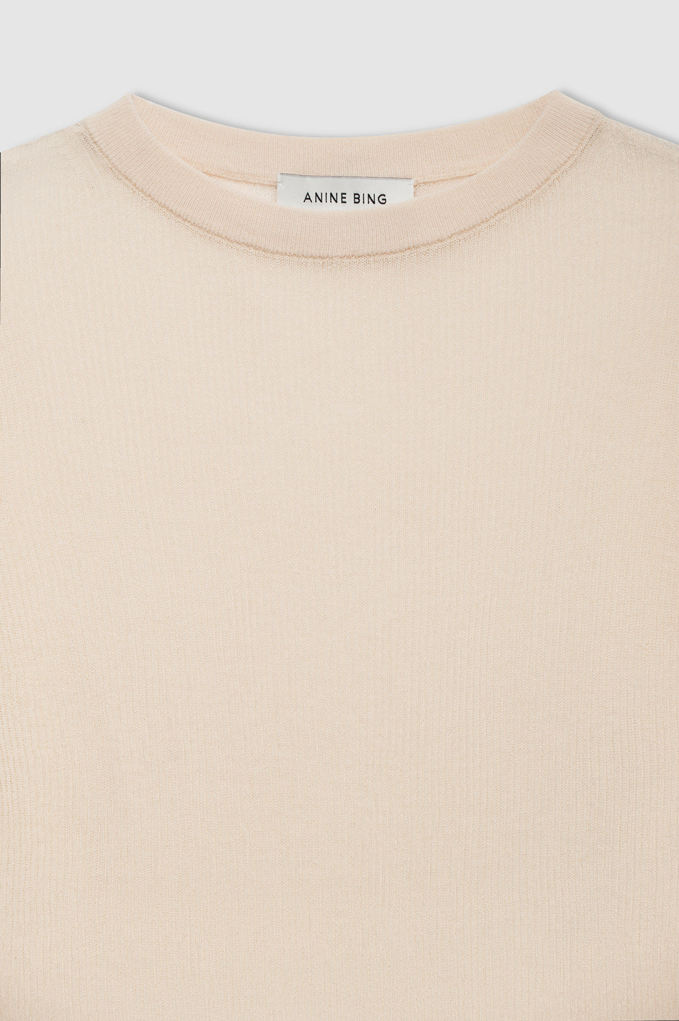 ANINE BING Tiana Sweater - Ecru - detail view