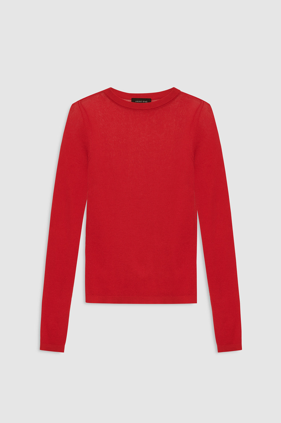 ANINE BING Tiana Sweater - Tango Red -front view