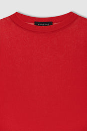 ANINE BING Tiana Sweater - Tango Red - detail view