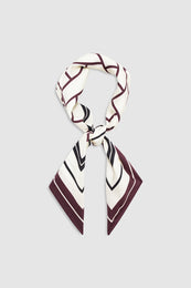 ANINE BING York Scarf Ab - Fig - tied view