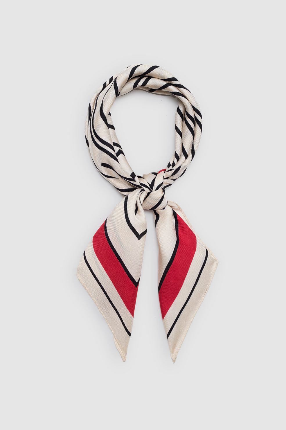 ANINE BING York Scarf Anine Bing - Tango Red - rolled up view