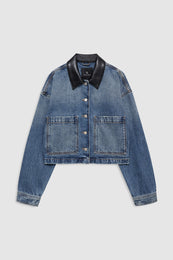 ANINE BING Yuma Jacket - Cabana Blue - front view