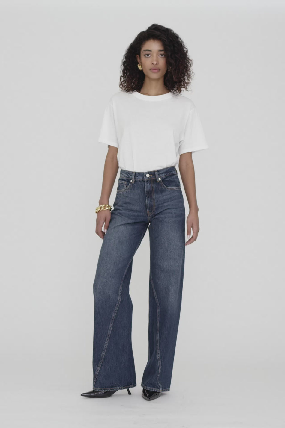 エーフィ　ピンズ ANINE BING Brie Jean - Blue Depths