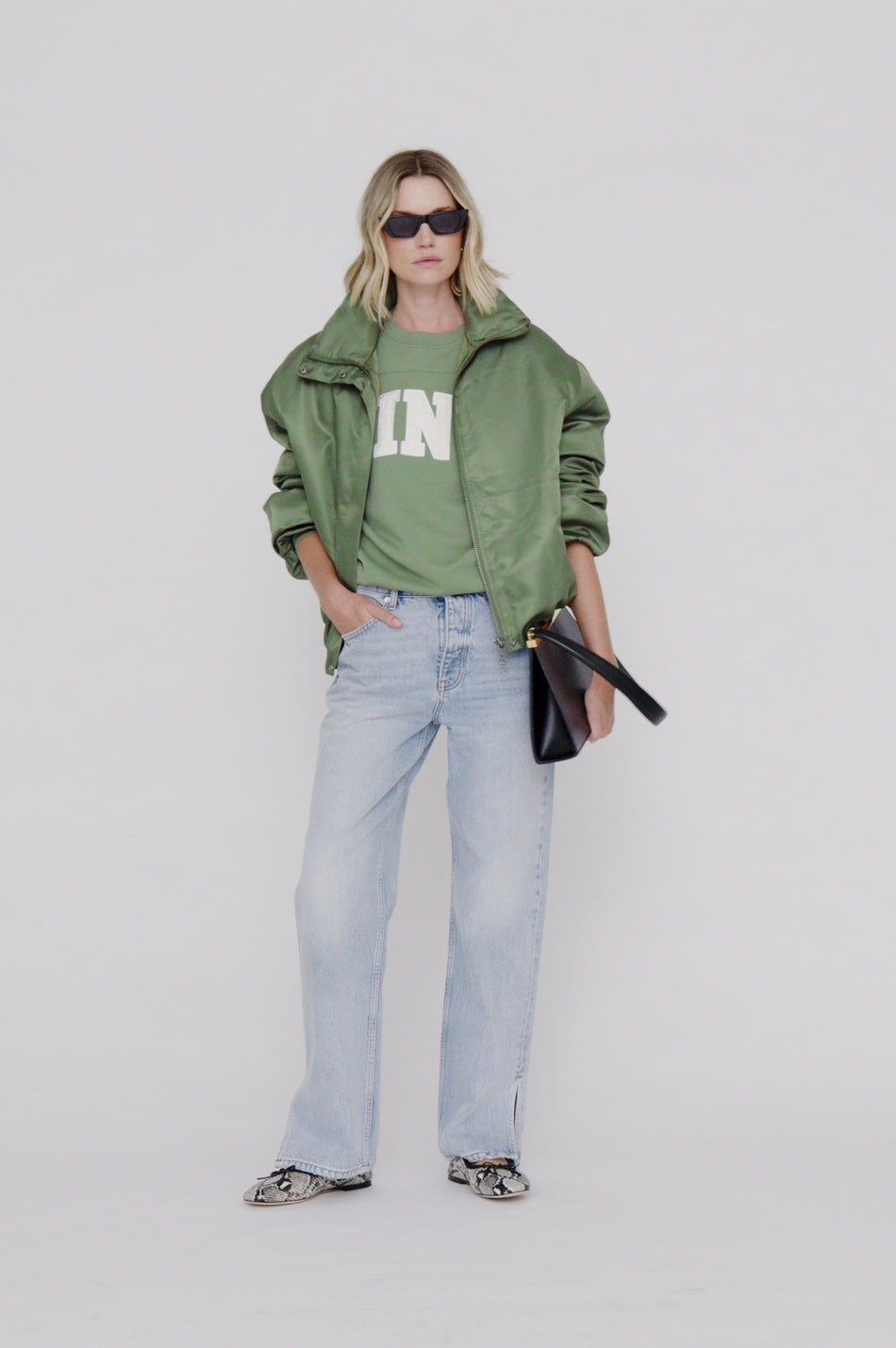 ANINE BING Cyrus Jacket - Olive