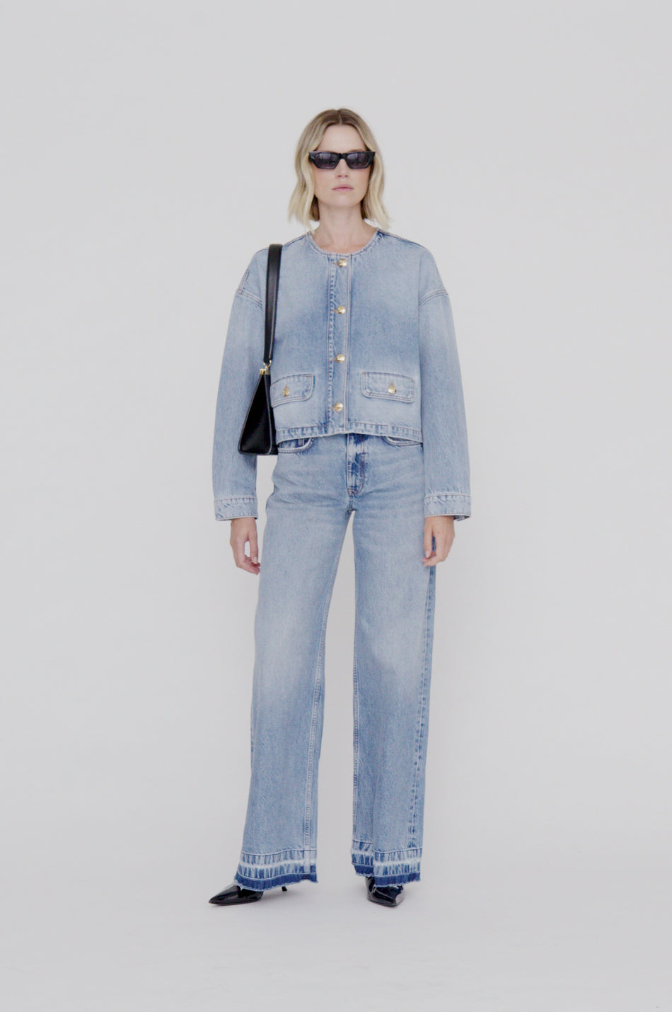 ANINE BING Blanche Jacket - Caspian Blue