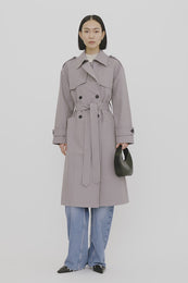 ANINE BING Finley Trench - Grey - On Model Video
