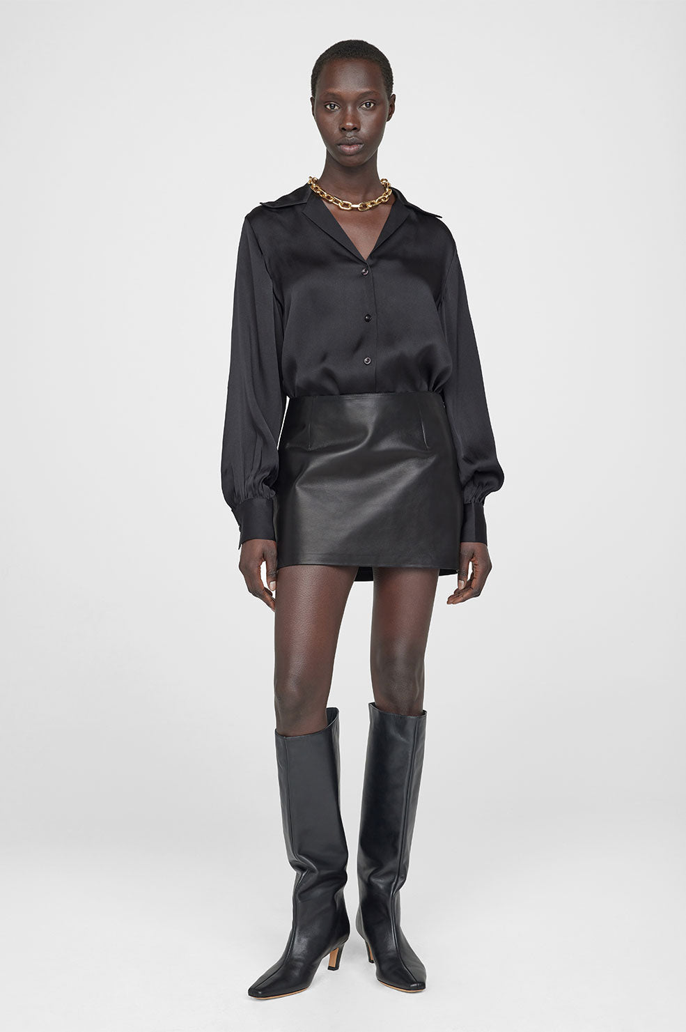 ANINE BING Alina Skirt - Black