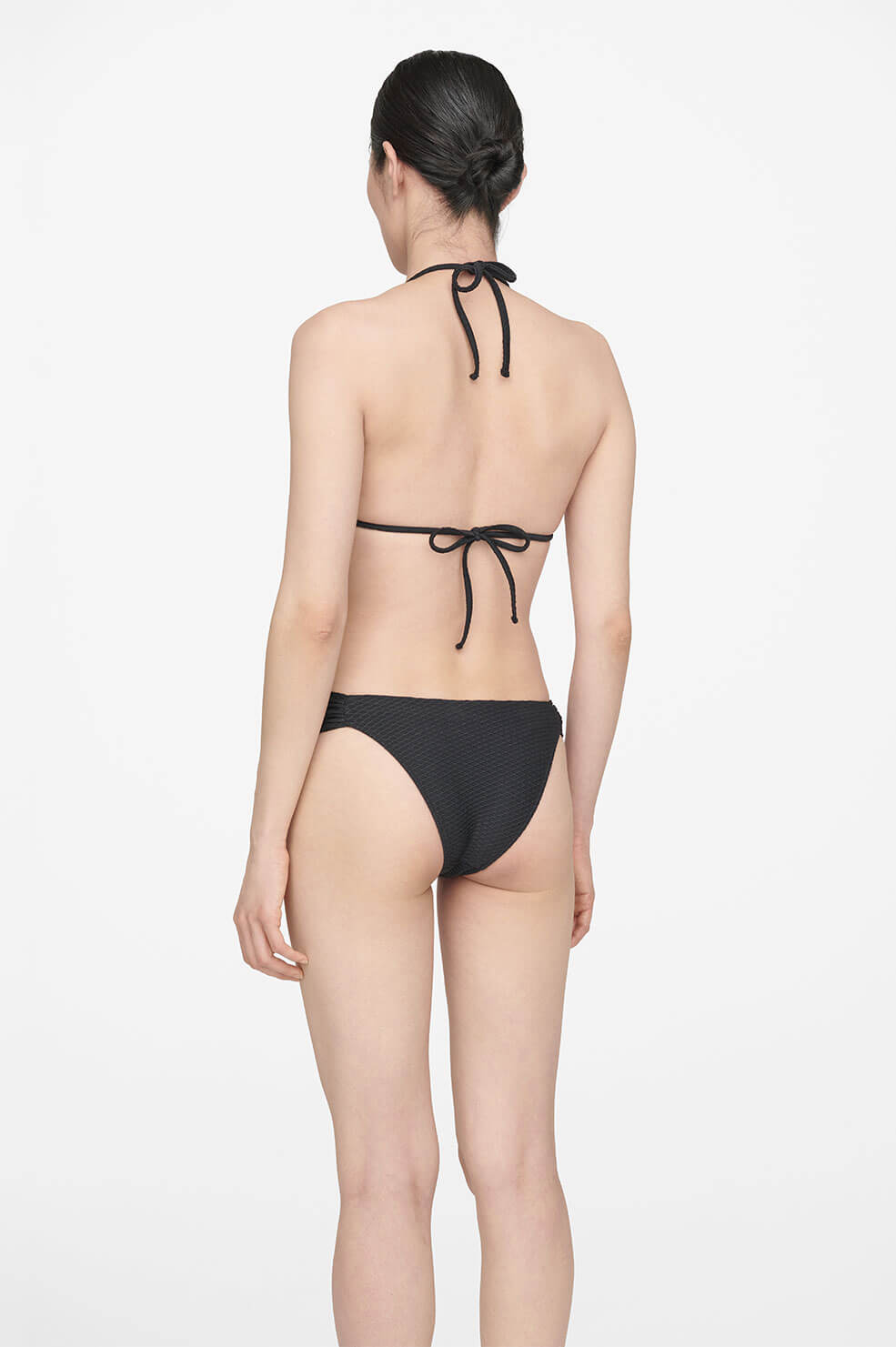 ANINE BING Amara Bikini Top - Black - On Model Back