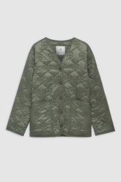 ANINE BING Andy Bomber Monogram - Olive - Front View