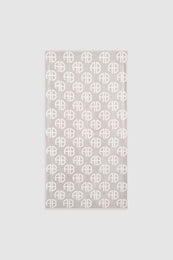 ANINE BING Bahia Towel - Lavender Monogram Print - Folded Second View