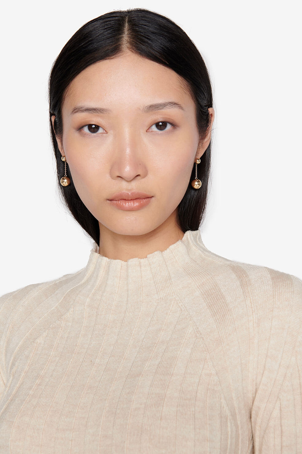 ANINE BING Ball Chain Earrings - Gold