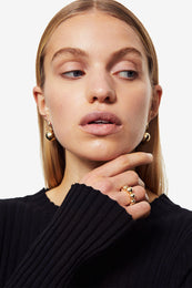 ANINE BING Ball Ring - Gold