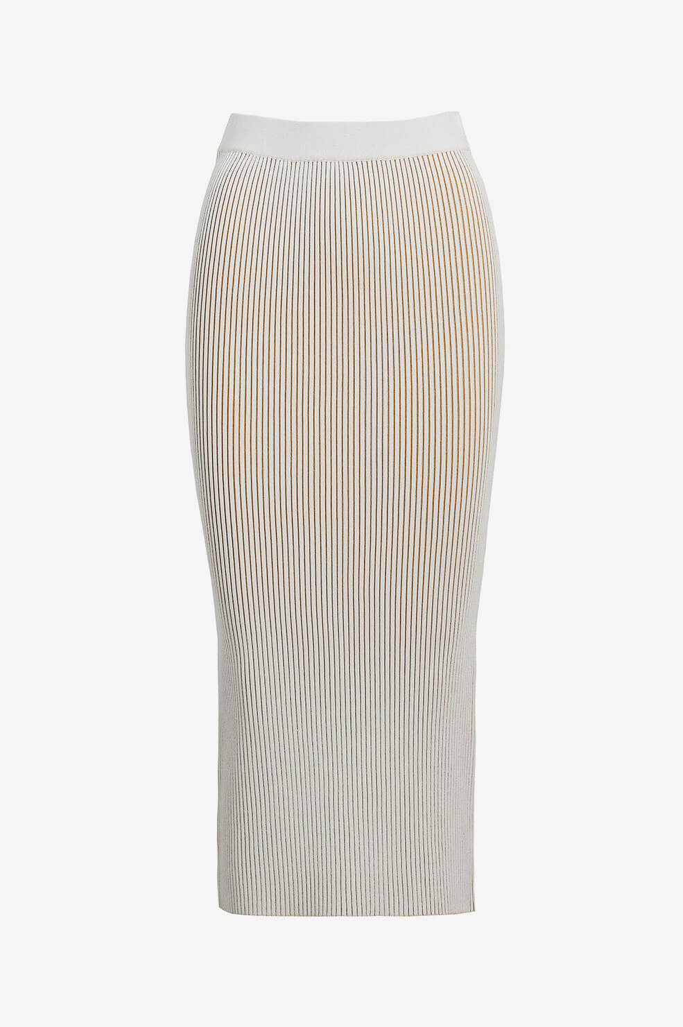 ANINE BING Julian Skirt - Ivory And Camel