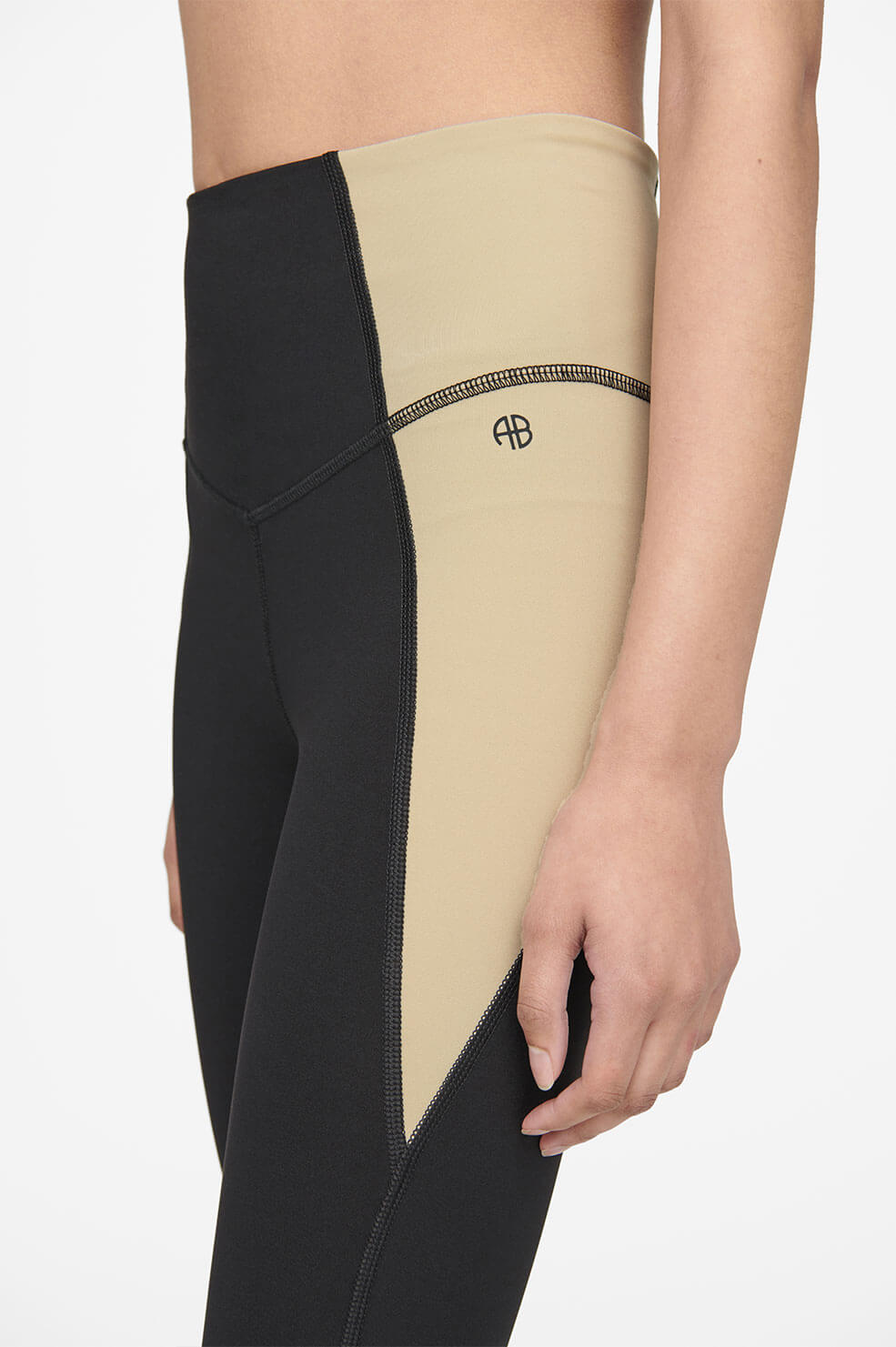 ANINE BING Blake Legging - Black And Tan